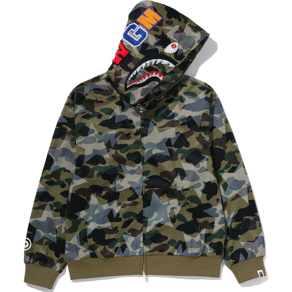 Bape Shark Hoodie Purple Camo