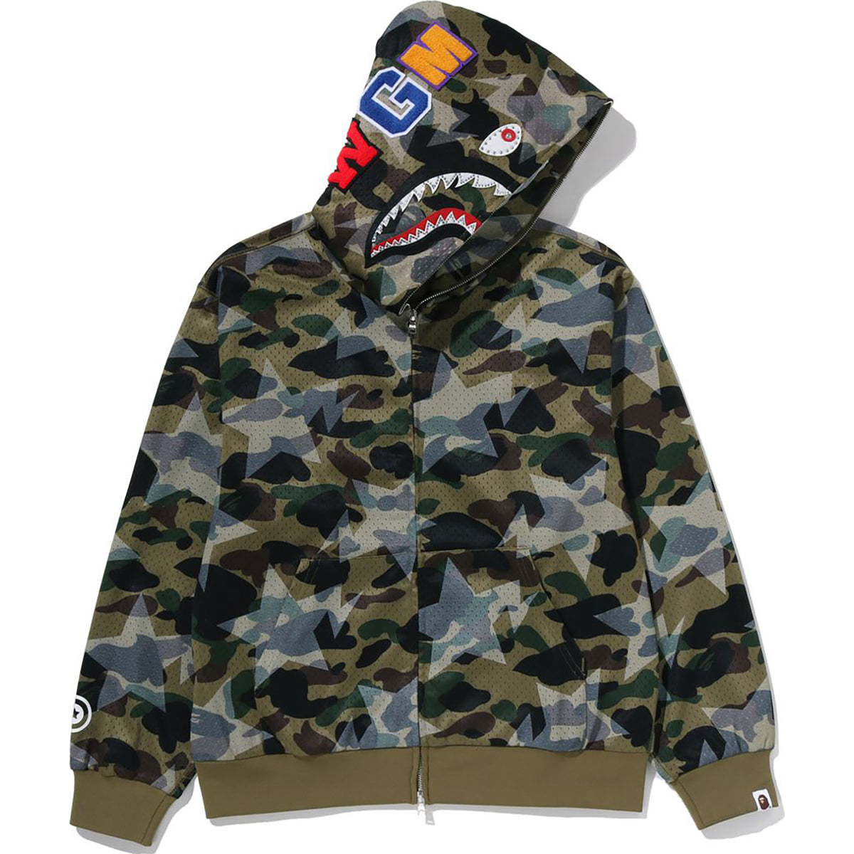 Bape Shark Hoodie Purple Camo