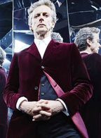 12th Doctor Doctor Who Velvet Maroon Coat