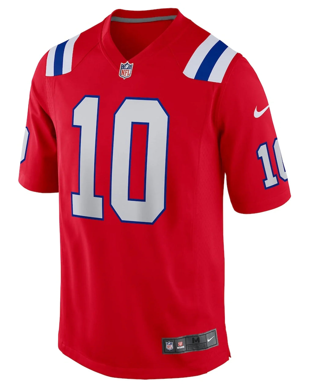 Drake-Maye-Red-New-England-Patriots-Jersey
