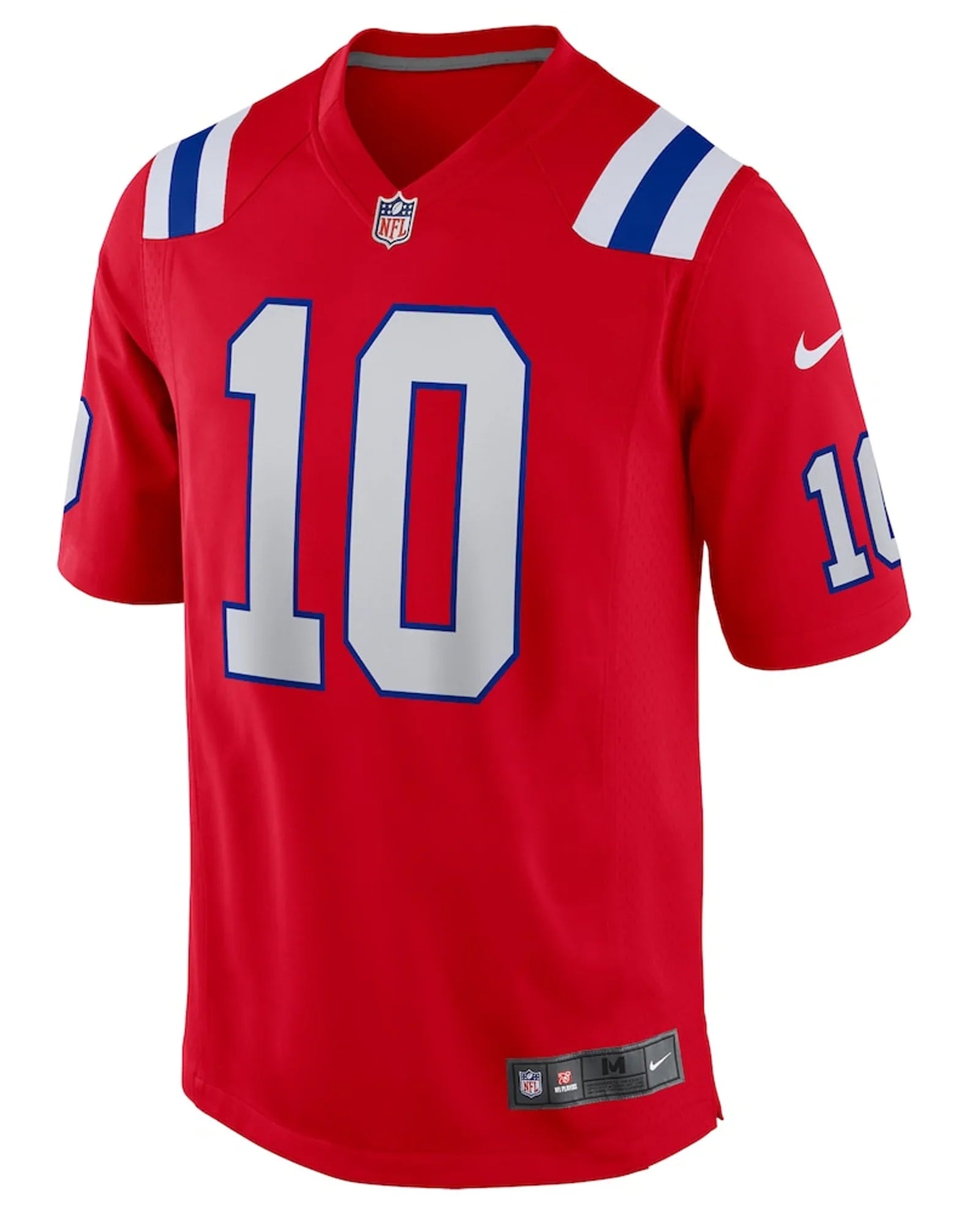 Drake-Maye-Red-New-England-Patriots-Jersey