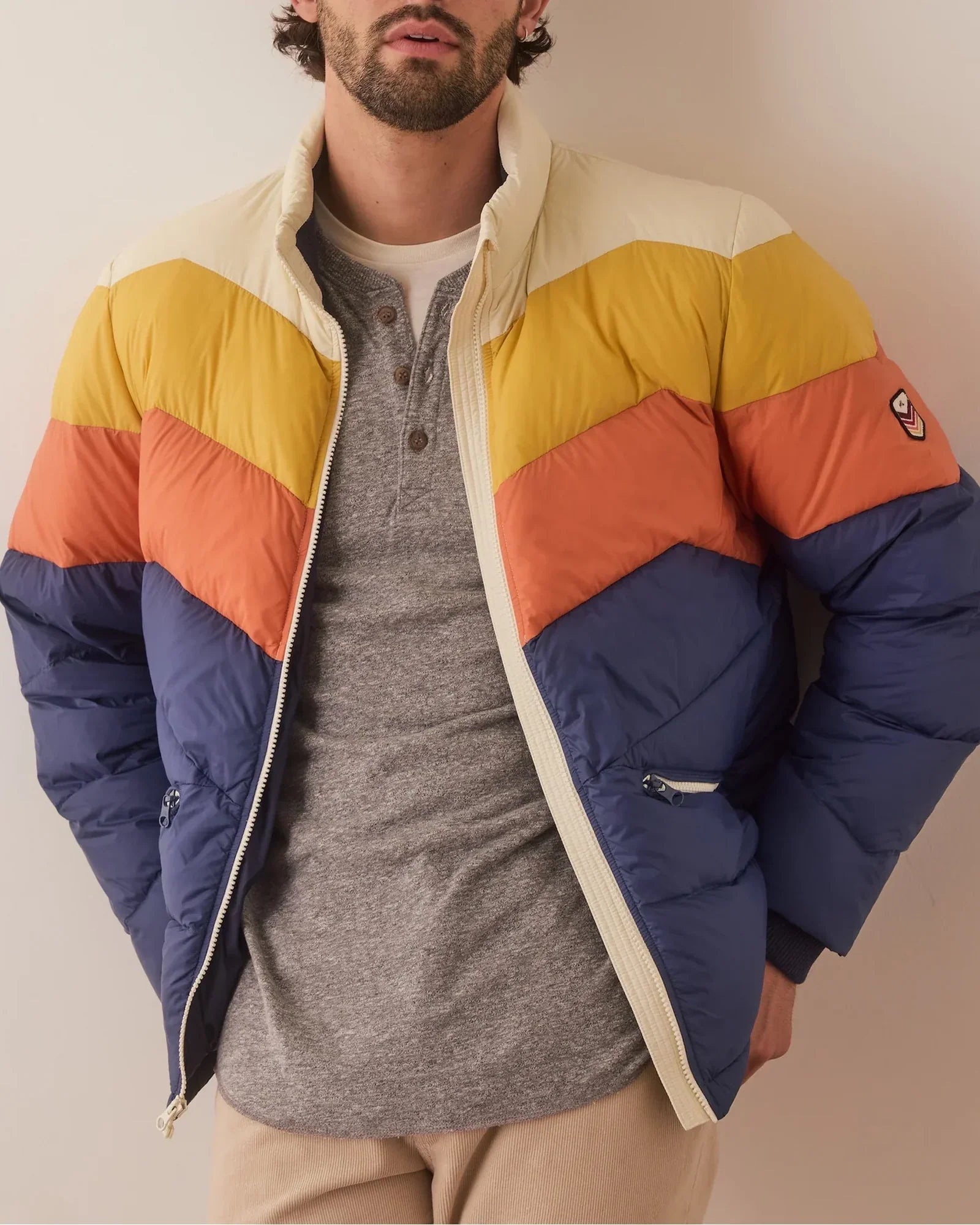 Colorblock-Puffer-Jacket