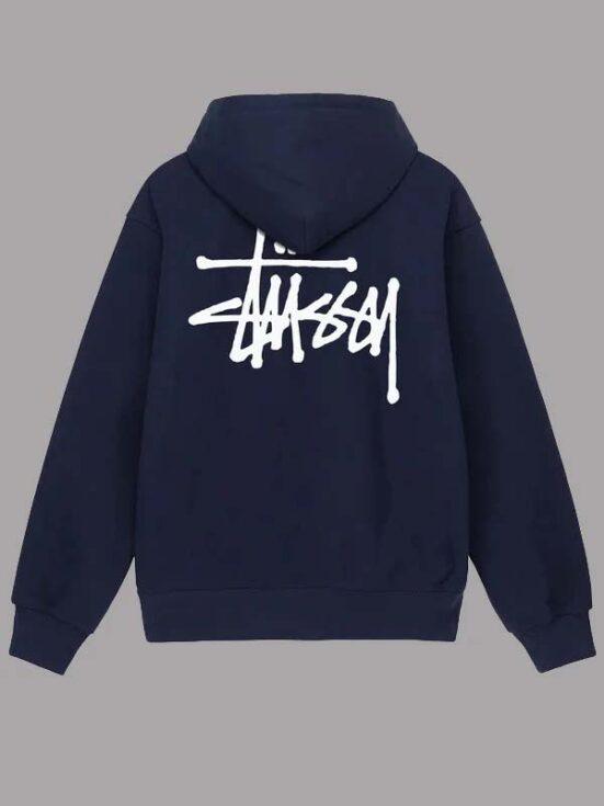Basic-Stussy-Fleece-Hooded-Sweatshirt