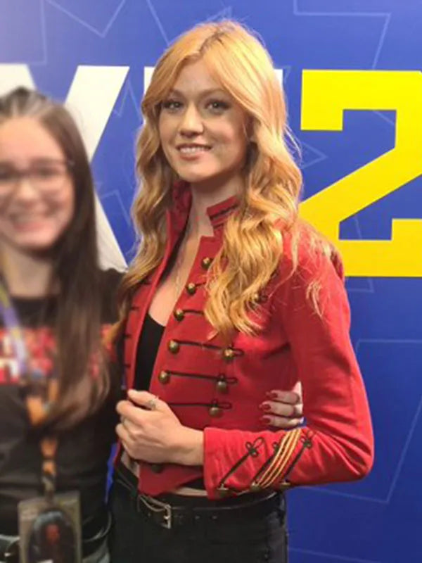 Katherine McNamara Big Slick Event Military Jacket