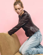 ASOS Peplum Leather Jacket