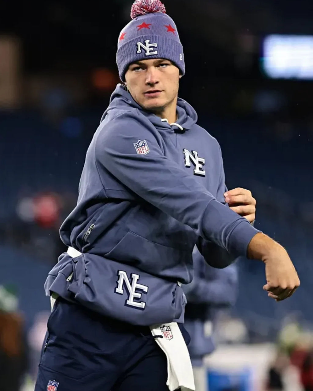 Drake-Maye-Patriots-Rivalries-Sideline-Hoodie