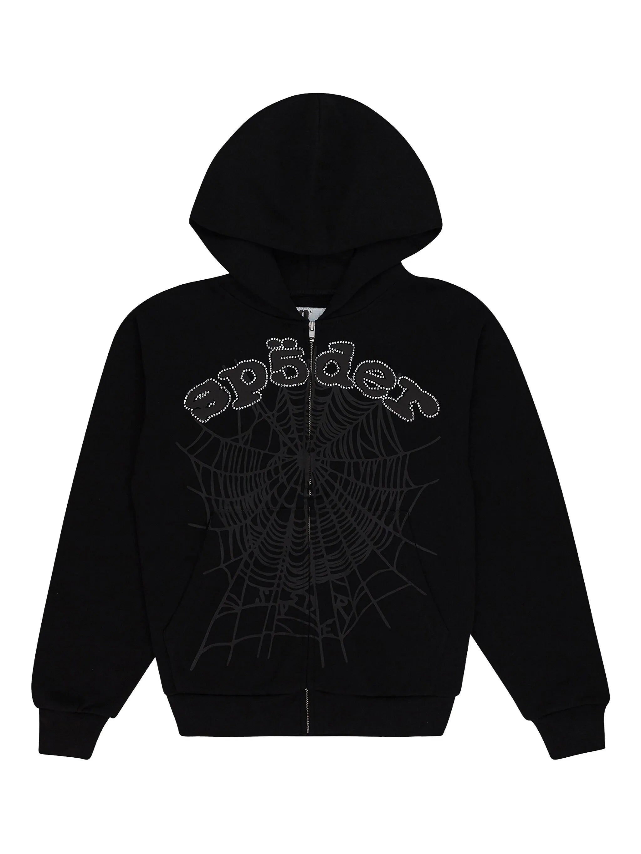 Sp5der Rhinestone Hoodie