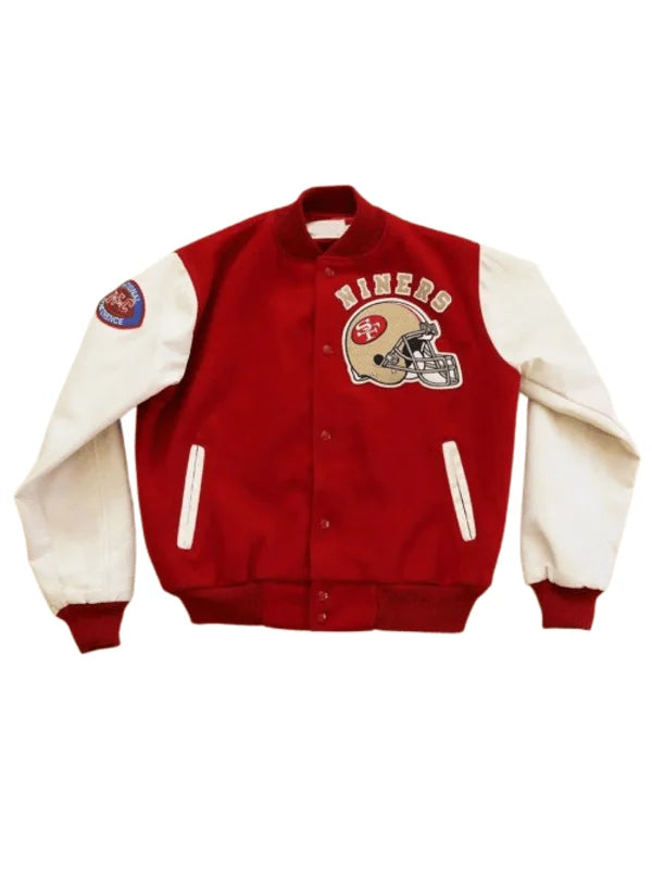 49ers 80s Letterman Varsity Jacket: The Ultimate Vintage Icon