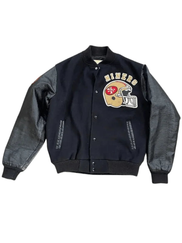 49ers 80s Letterman Varsity Jacket: The Ultimate Vintage Icon