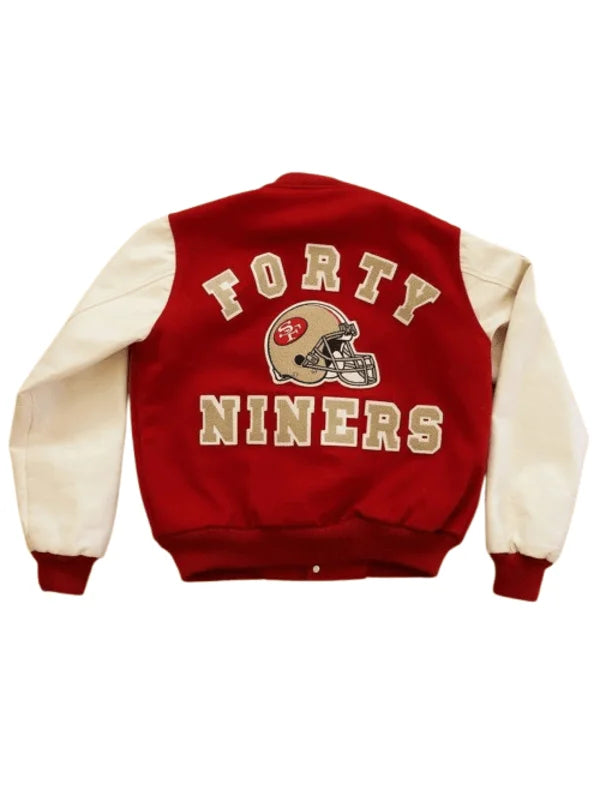 49ers 80s Letterman Varsity Jacket: The Ultimate Vintage Icon