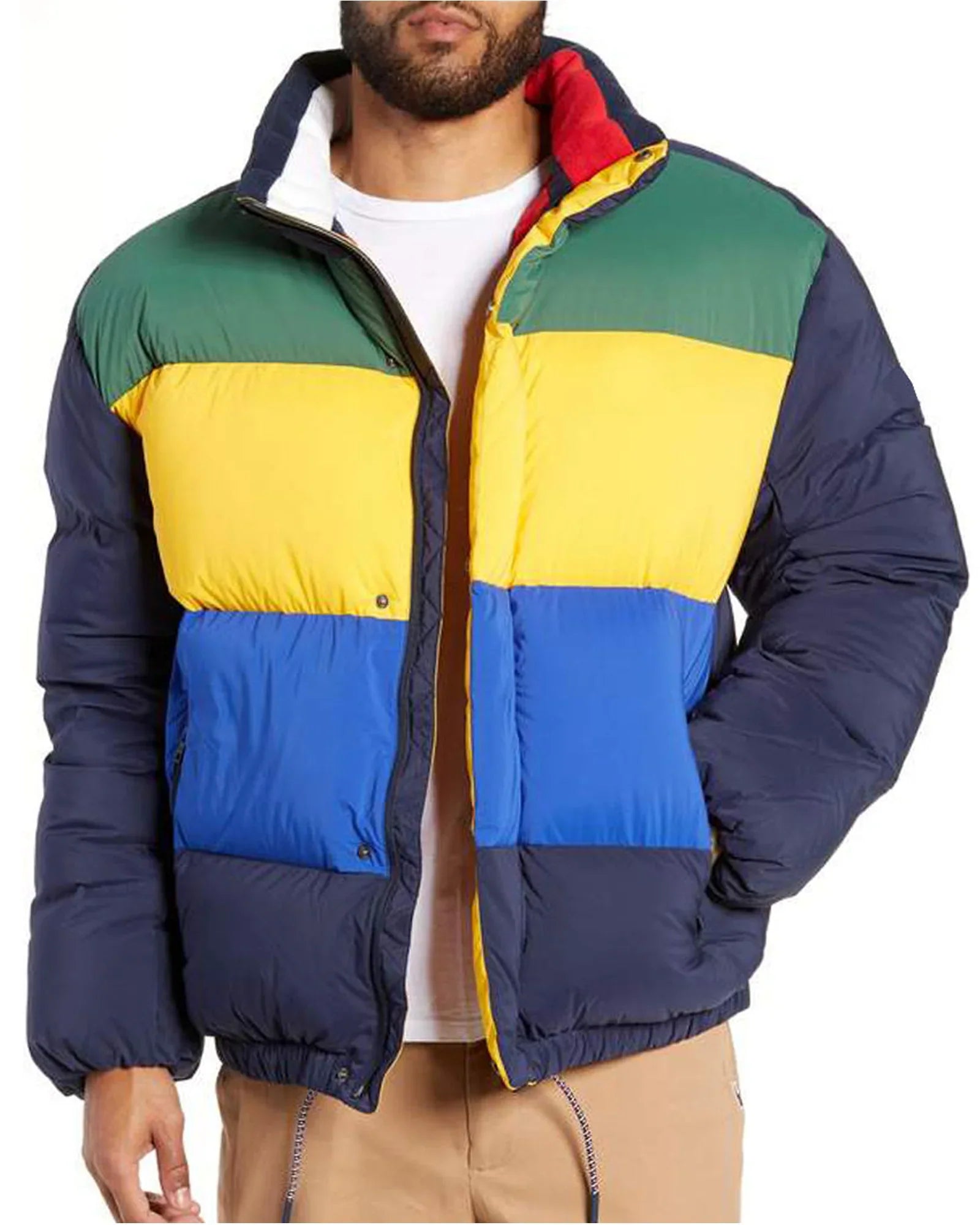 Colorblock-Puffer-Jacket
