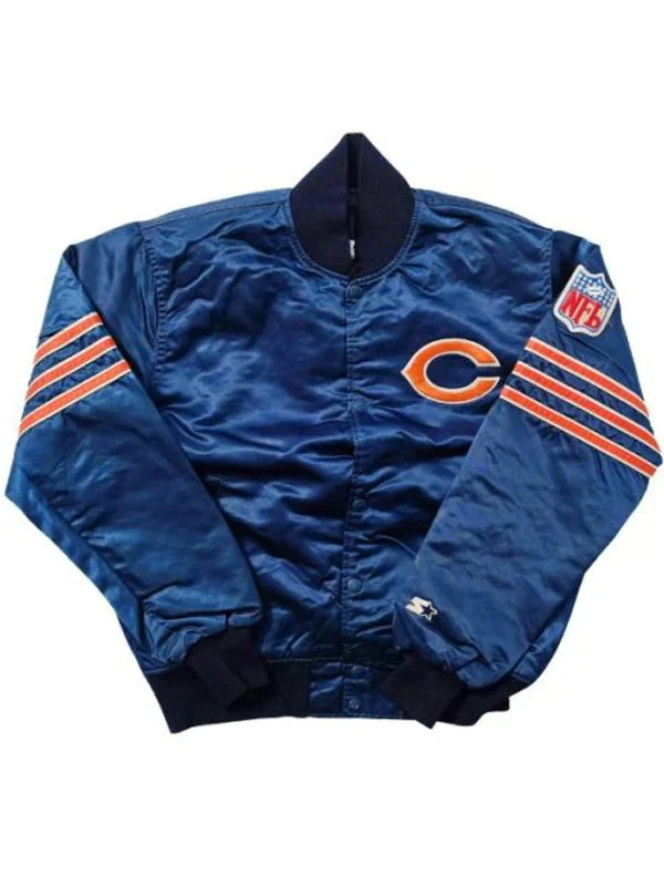 80-Chicago-Bears-Blue-Satin-Jacket