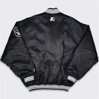 90’s Oakland Raiders Black Bomber Jacket