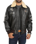 A2 Aviator Flying Black Leather