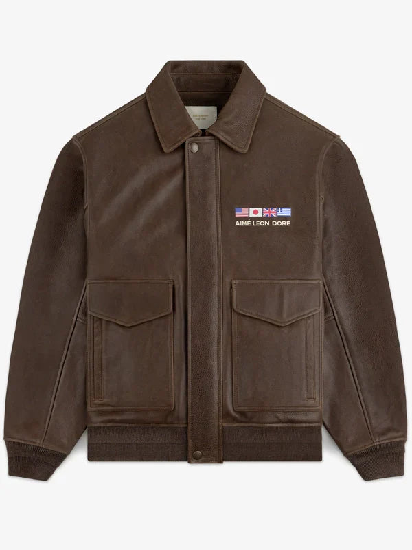 ALD World���s Borough Leather Flight Jacket