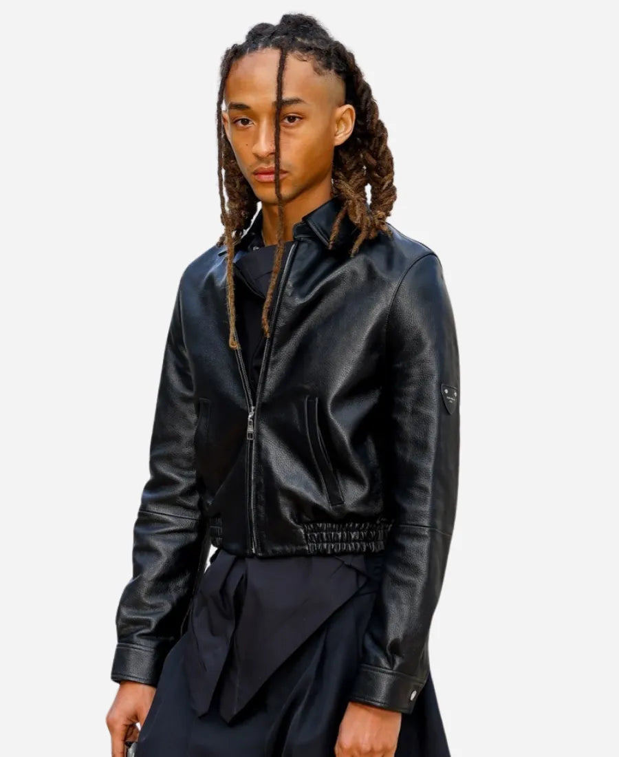 Jaden Smith AW26 Show Leather Jacket