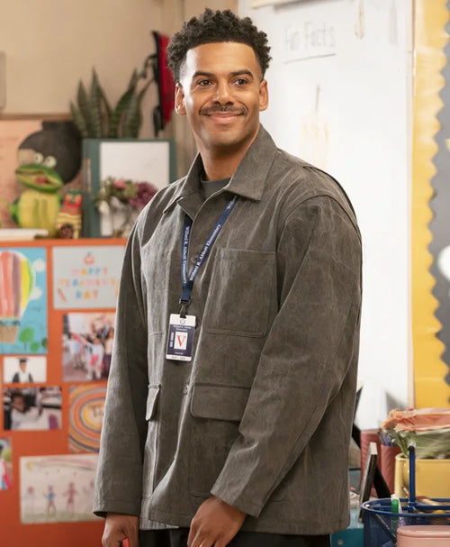 Abbott-Elementary-S05-Zack-Suede-Leather-Jacket