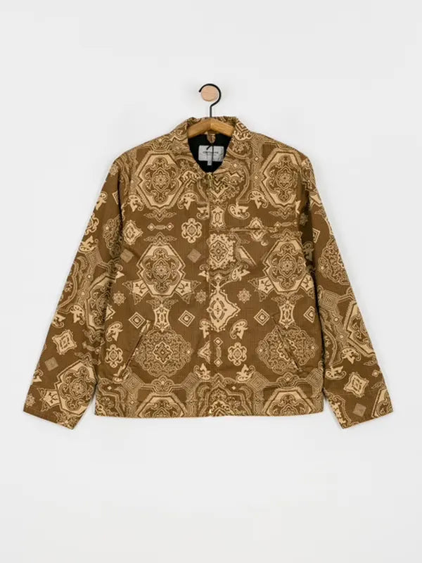 Abbott Elementary Vince Staples WIP Detroit Light Brown Printed Jacket