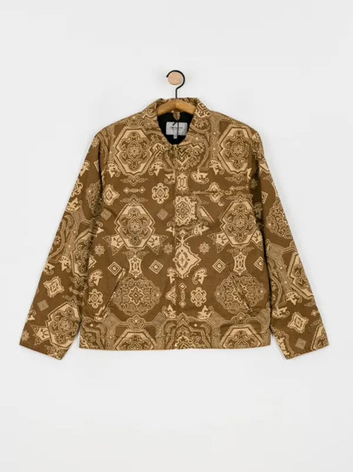 Abbott Elementary Vince Staples WIP Detroit Light Brown Printed Jacket