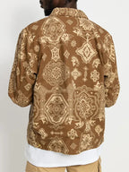 Abbott Elementary Vince Staples WIP Detroit Light Brown Printed Jacket