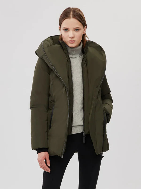 Adali-Nfr-Down-Olive-Coat-With-Signature-Mackage-Collar
