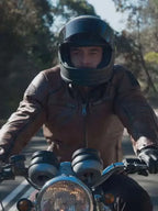 Adam Rowland Brown Biker Leather Jacket
