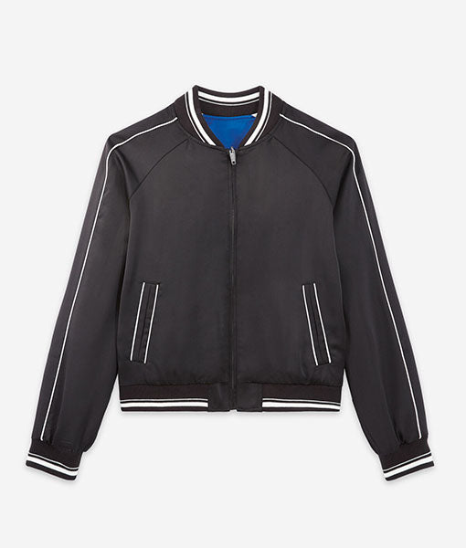 Wednesday Addams Black Bomber jacket