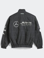 Adidas-Para-Bad-Bunny-x-Mercedes-AMG-F1-Racing-Grey-Jacket-Back-View
