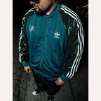 Korn X Adidas Green Sequin Track Jacket