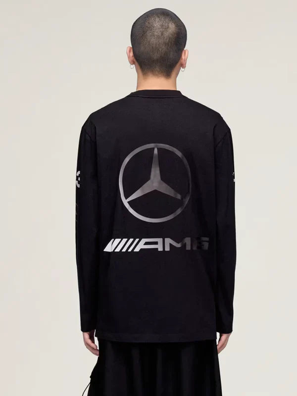 Adidas Y-3 Mercedes Chaos Logo Long Sleeve Tee