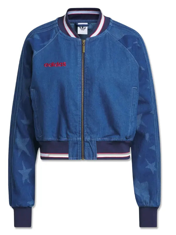 Adidas Denim Bomber Jacket Women