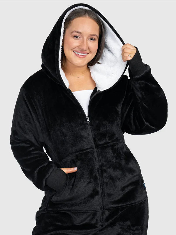 Adult-Black-Onsie-Womens