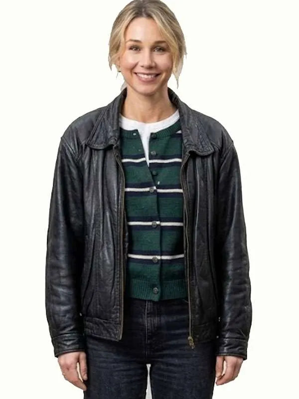 Lucy Freyer Adults Black Leather Jacket