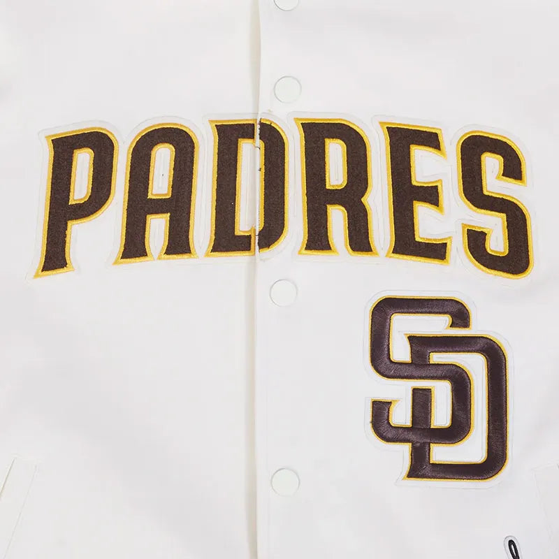 Affortable San Diego Padres Logo Game Day Eggshell Jacket