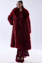 Akira-Red-Faux-Fur-Coat