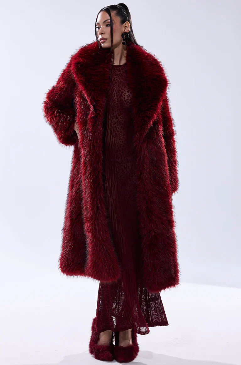 Akira-Red-Faux-Fur-Coat
