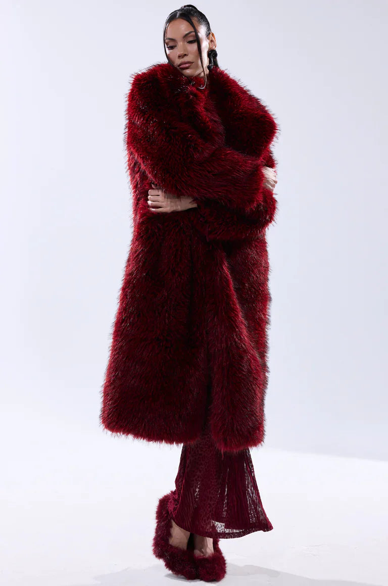 Akira-Red-Faux-Fur-Coat