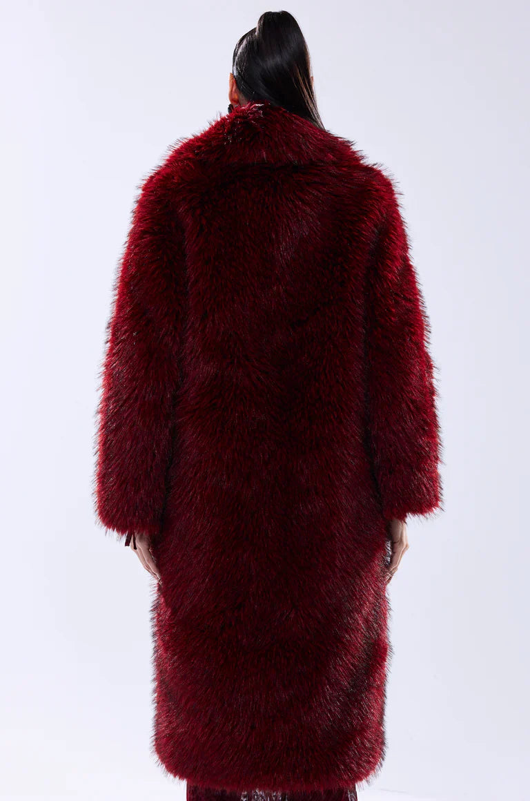 Akira-Red-Faux-Fur-Coat
