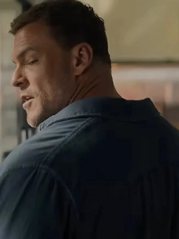 Reacher S04 Alan Ritchson Blue Denim Jacket