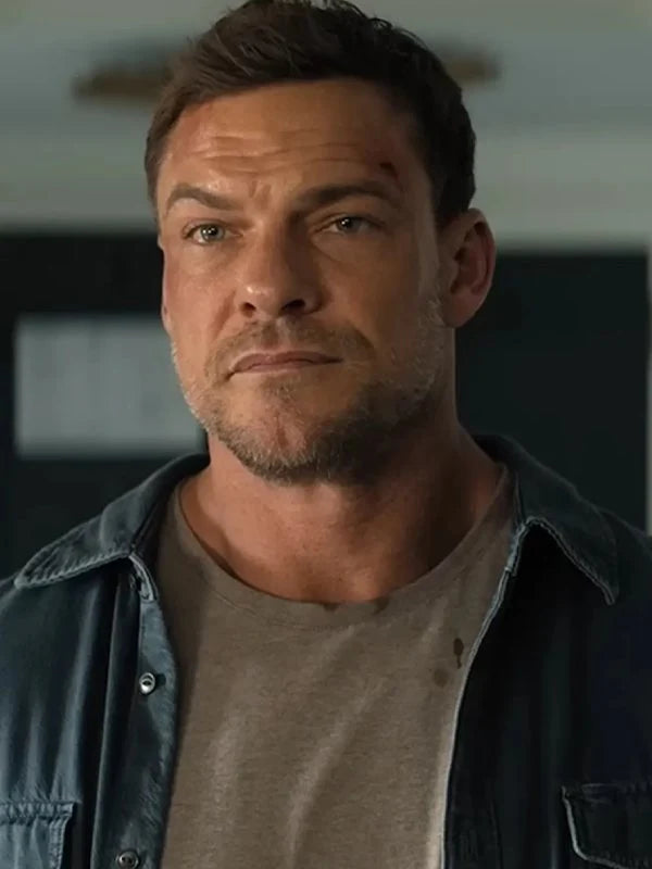 Reacher S04 Alan Ritchson Blue Denim Jacket