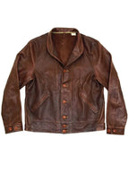 Albert-Einstein-Leather-Brown-Jacket