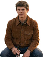 My Life With The Walter Boys S03 Alex Walter Brown Suede Leather Jacket