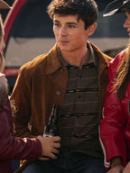 My Life With The Walter Boys S03 Alex Walter Brown Suede Leather Jacket