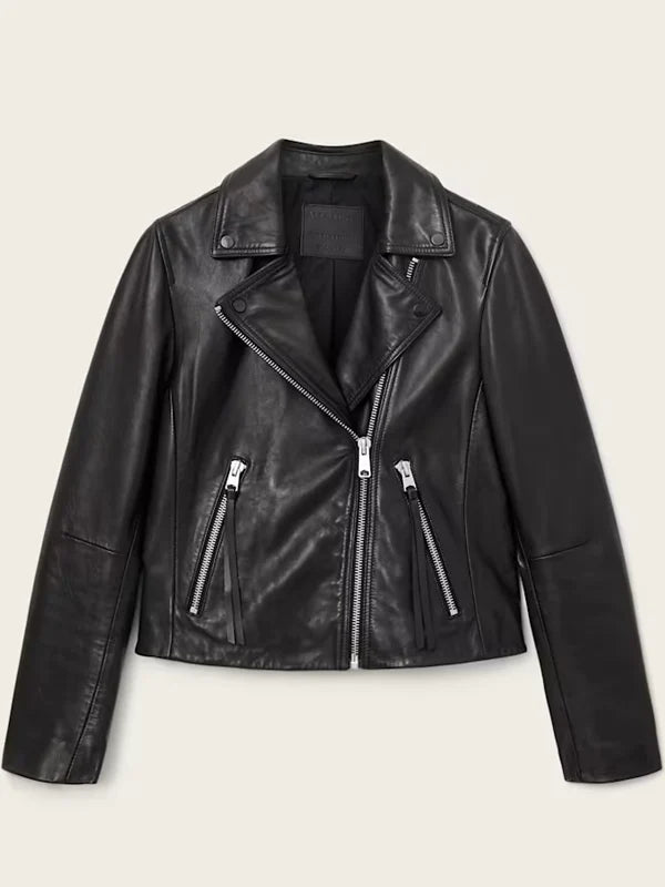 All Saints Dalby Leather Jacket
