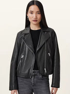 All Saints Dalby Leather Jacket For Men And Women
