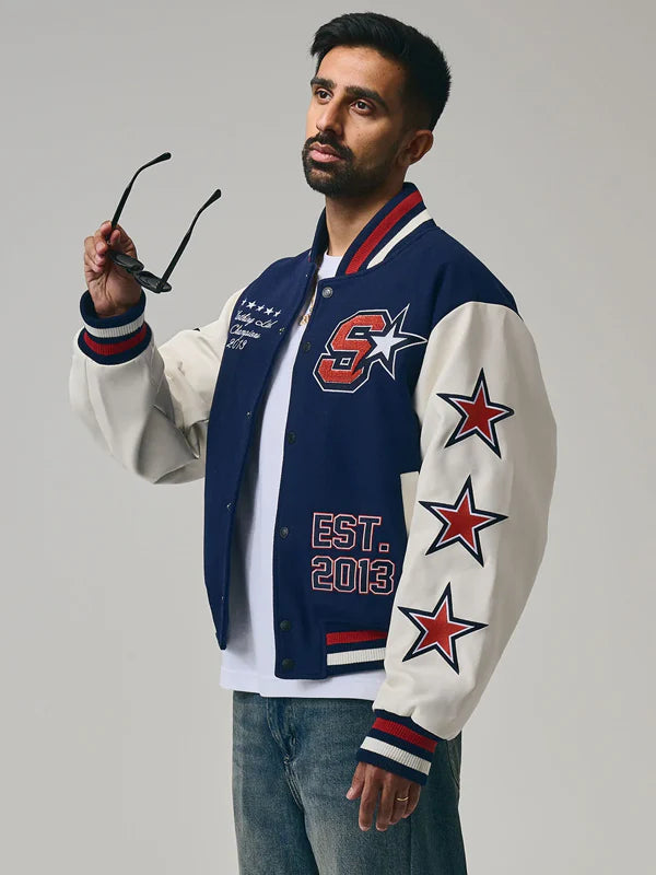 All-Star-Blue-And-White-Varsity-Jacket