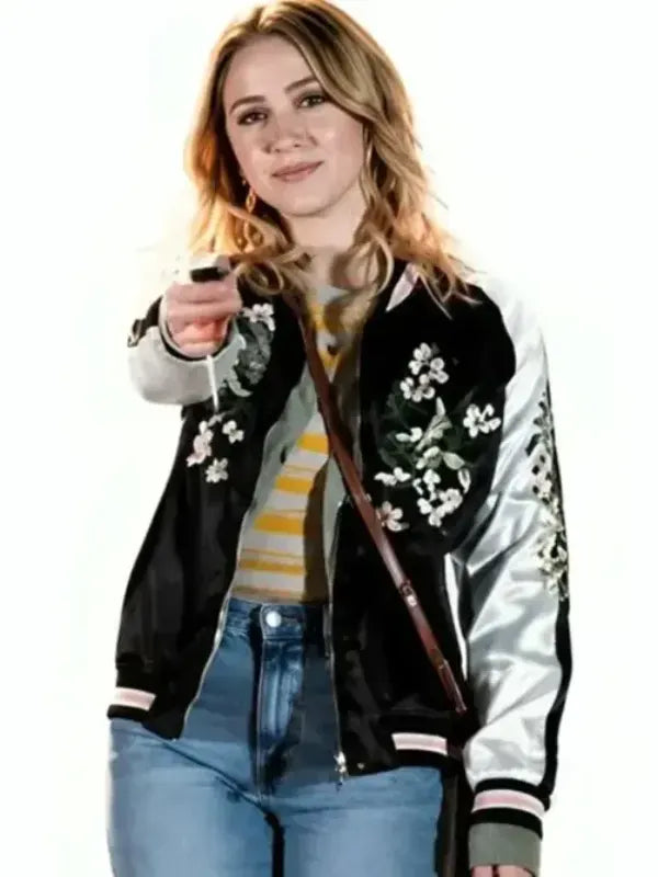 All Night Wrong 2026 Maria Bakalova Versity Jacket Embroidery