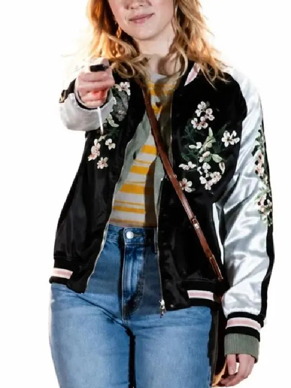 All Night Wrong 2026 Maria Bakalova Versity Jacket Embroidery