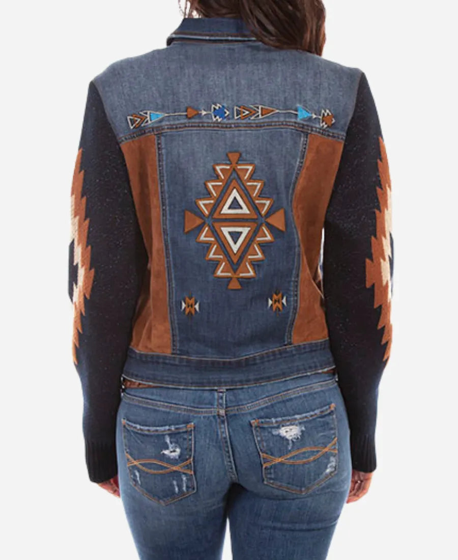 Carmen Moore Allegiance S03 Aztec Denim Jacket