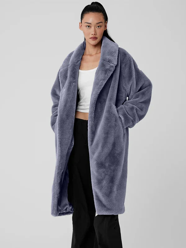 Alo-Yoga-Oversized-Faux-Fur-Trench-Coat